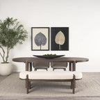 Sohan Dark Elm Oval Dining Table - Dimensions: 91.0L x 38.0W x 30.0H - image 8