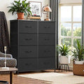 8-Drawer Tall Fabric Dresser for Bedroom - Stylish Closet Organizer Tower with Wooden Top and Metal Frame - image 1