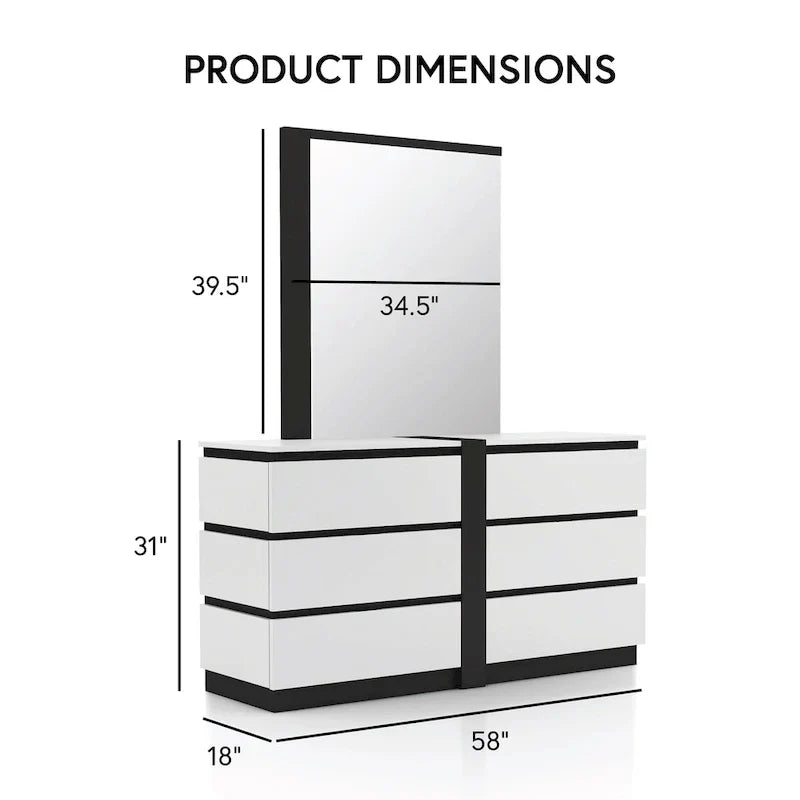 Conjira Modern 4-Piece White Wood Bedroom Storage Set by Furniture of America - image 3