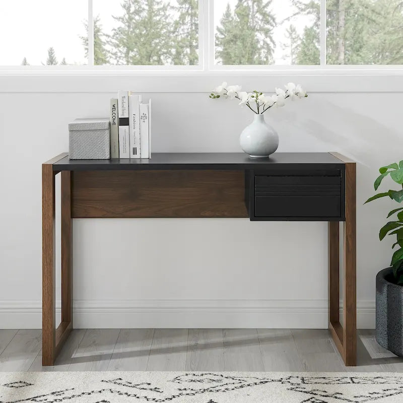Two-Tone One-Drawer Writing Desk by Middlebrook - image 2