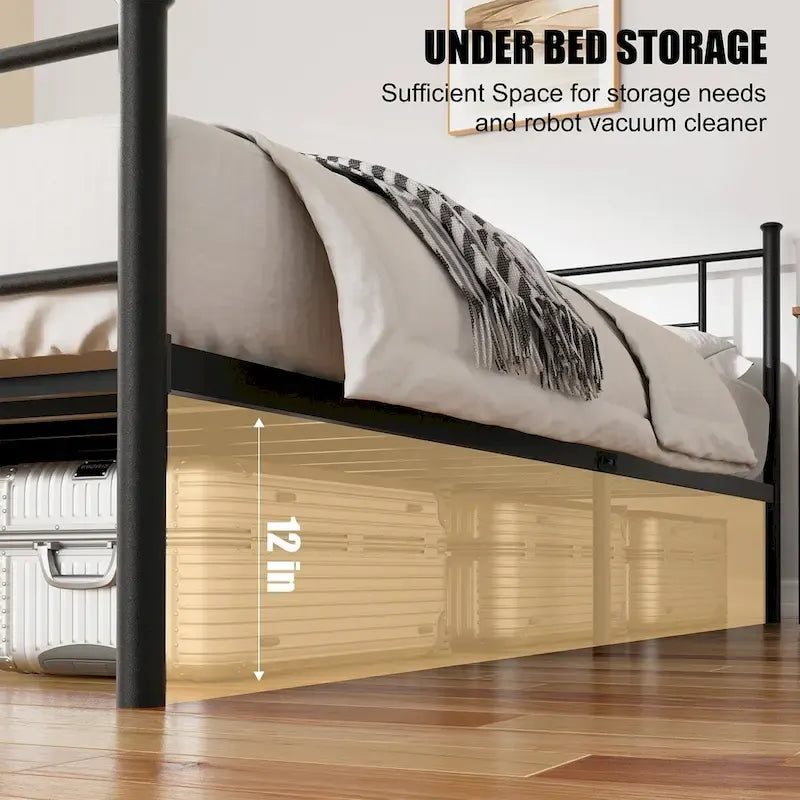 Futzca Bed Frame Featuring Headboard and Footboard - image 11