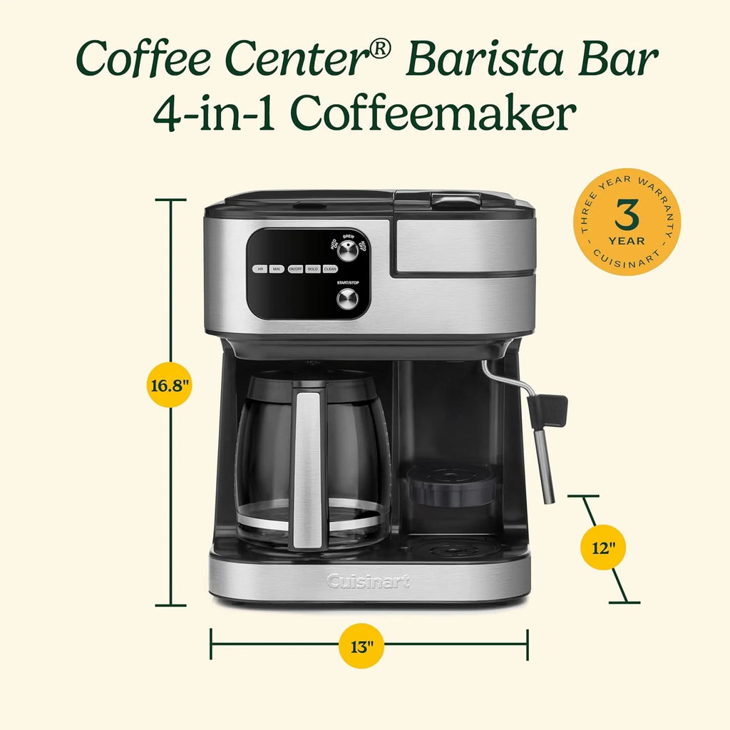 Coffeemaker 4-In-1 Coffee Center Barista Machine - image 2