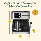 Coffeemaker 4-In-1 Coffee Center Barista Machine - image 2