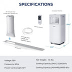 8000 BTU 3-in-1 Air Cooler with Dehumidifier and Fan Mode - image 16