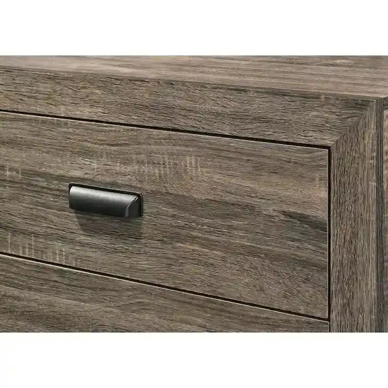 Linette 6-Piece Grey Contemporary Solid Wood and Veneer Upholstered Bedroom Set - image 6
