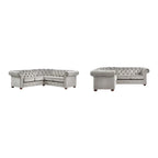 Gdansk 5-Person L-Shaped Chesterfield Sectional Sofa - image 9