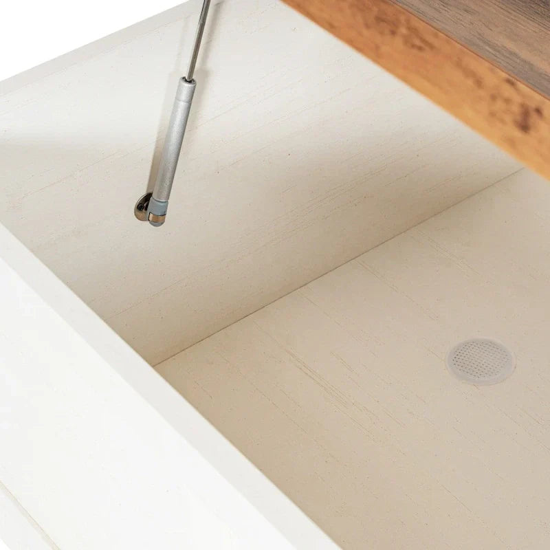Contemporary Farmhouse Coffee Table Featuring Concealed Storage - image 10