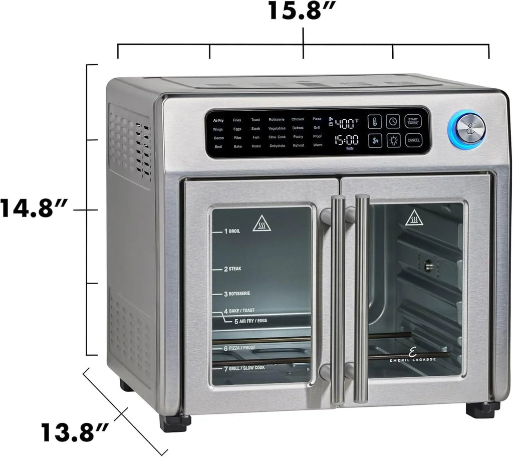 Emeril Lagasse Extra Large French Door Air Fryer Toaster Oven Combo, 24 Cooking Functions - image 3