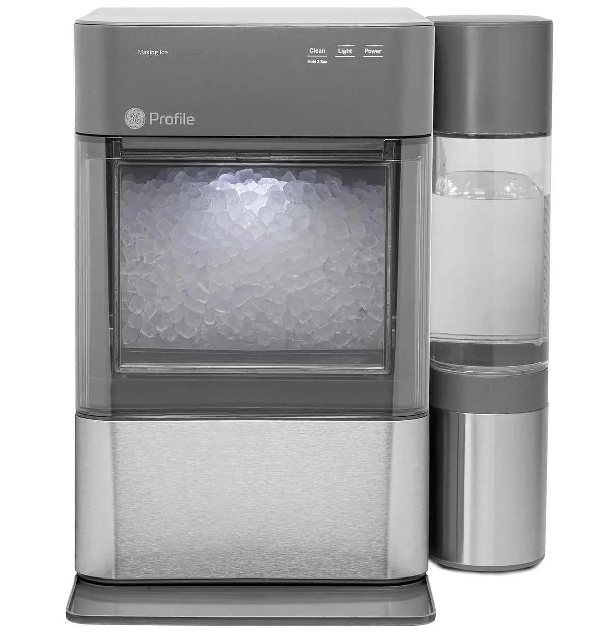 Countertop Nugget Ice Maker with Side Tank / Ice Machine with WiFi Connectivity / Smart Home Kitchen Essentials / Stainless Steel - image 4