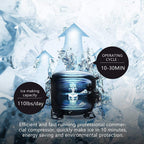 YUTGMasst Commercial Ice – 110LBS/24H Stainless Steel Free-Standing Ice Machine Maker Air Cooling Ice - image 4