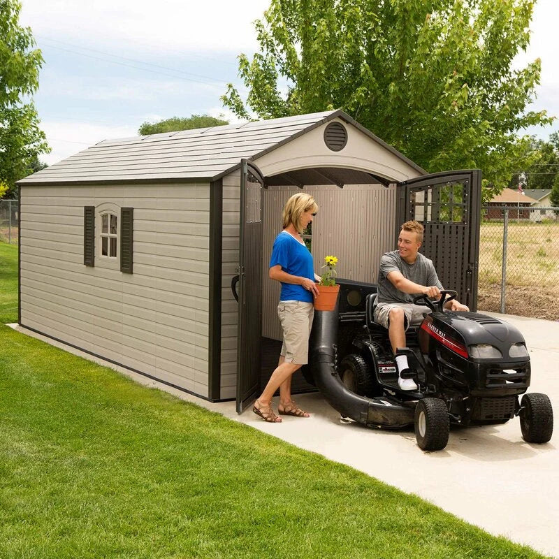 8 ft. W x 17.5 ft. D Plastic Storage Shed - image 4