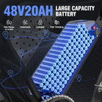 Electric bike Q20, 2000W, 52V, 30-180 miles, all-terrain fat bike for adults - image 4