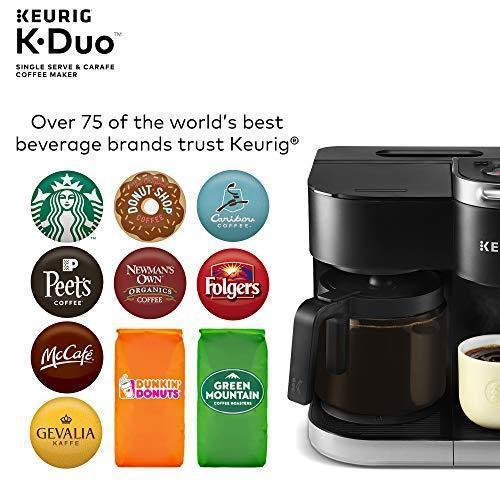 Keurig K-Duo Coffee Maker, Single Serve and 12-Cup Carafe Drip Coffee Brewer, Compatible with K-Cup Pods and Ground Coffee, Black - image 5