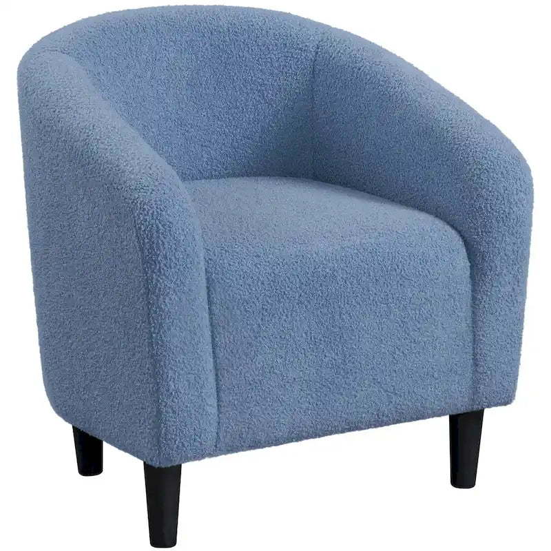 Yaheetech Club Chair Accent Barrel Chair Upholstered Arm Chair - image 1