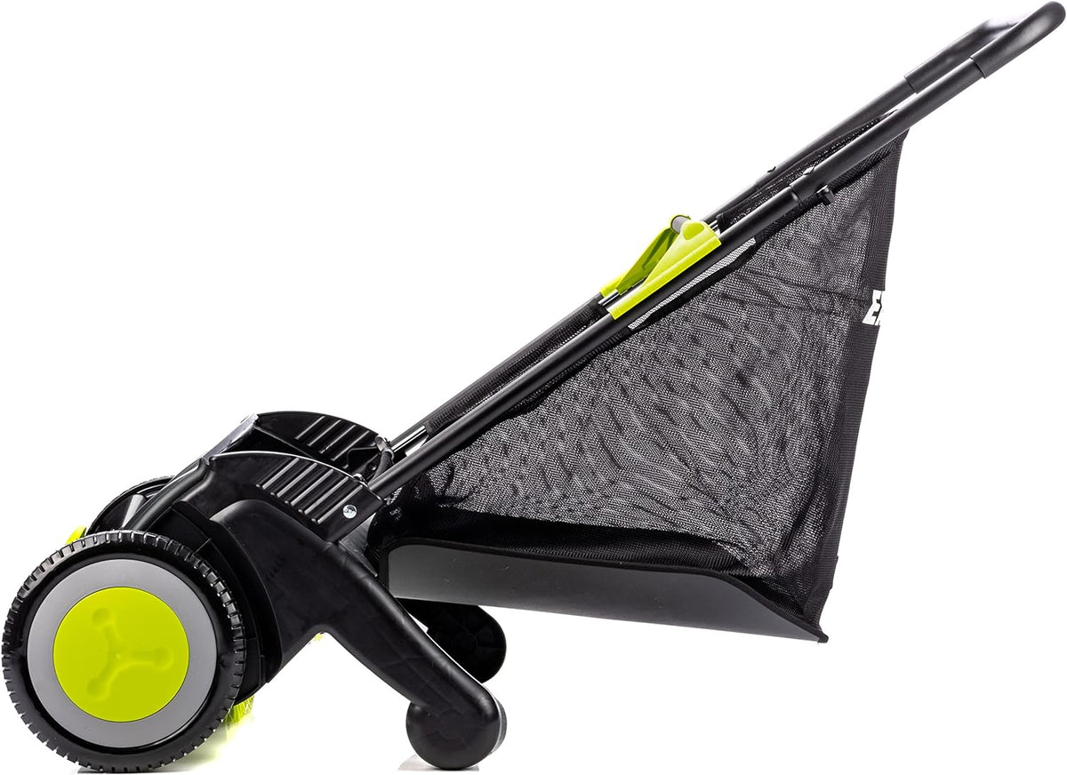 21-Inch Width Leaf & Grass Push Lawn Sweeper, Black - image 3