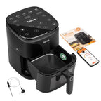 Tastee Ceramic Air Fryer, 8 in 1 Compact 5.5QT AirFryers, 450°F Digital Airfryer Dehydrator with Smart Probe, 24 Presets One touch Cooking, In app Recipes with Window, Dishwasher safe & Non stick : Home & Kitchen - image 1