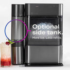 Countertop Nugget Ice Maker with Side Tank / Ice Machine with WiFi Connectivity / Smart Home Kitchen Essentials / Stainless Steel - image 38