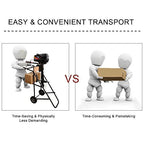 LEADALLWAY Boat Motor Stand, Heavy Duty Pro Outboard Engine Carrier Cart Dolly - image 3