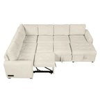 Roomfitters U-Shaped Sectional Sofa with Pull-Out Bed, Storage Chaise Lounge, and Integrated Charging Ports for Living Room - image 33