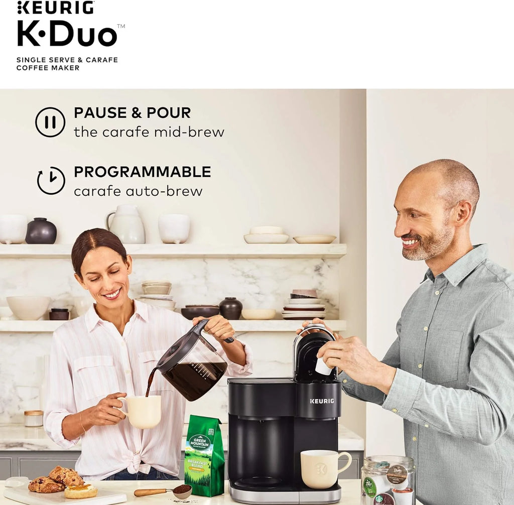 Duo Single Serve K-Cup Pod & Carafe Coffee Maker, Black - image 7