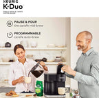 Duo Single Serve K-Cup Pod & Carafe Coffee Maker, Black - image 7