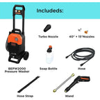 Black & Decker BEPW2000 2000 max PSI 1.2 GPM Corded Cold Water Pressure Washer - image 2