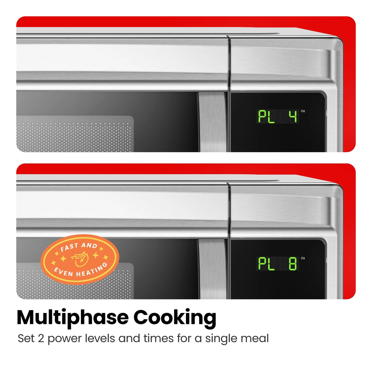 Chefman 0.9 cu ft Countertop Microwave Oven, 900 Watts - Stainless Steel - image 24