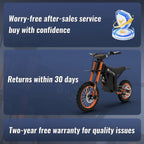 TUTTIO Soleil01 Adult Electric Dirt Bike (with Branded Helmet), 2000W, 48V 21Ah Battery, 37Mph Full Suspension Mountain E-Bike, 200Nm Torque All-Terrain Electric Motorcycle - image 6