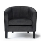 Modern Tub Accent Chair with Upholstered Seat and Wooden Legs - image 40