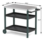 Portable Kitchen Island Grill Cart for Patios - image 34
