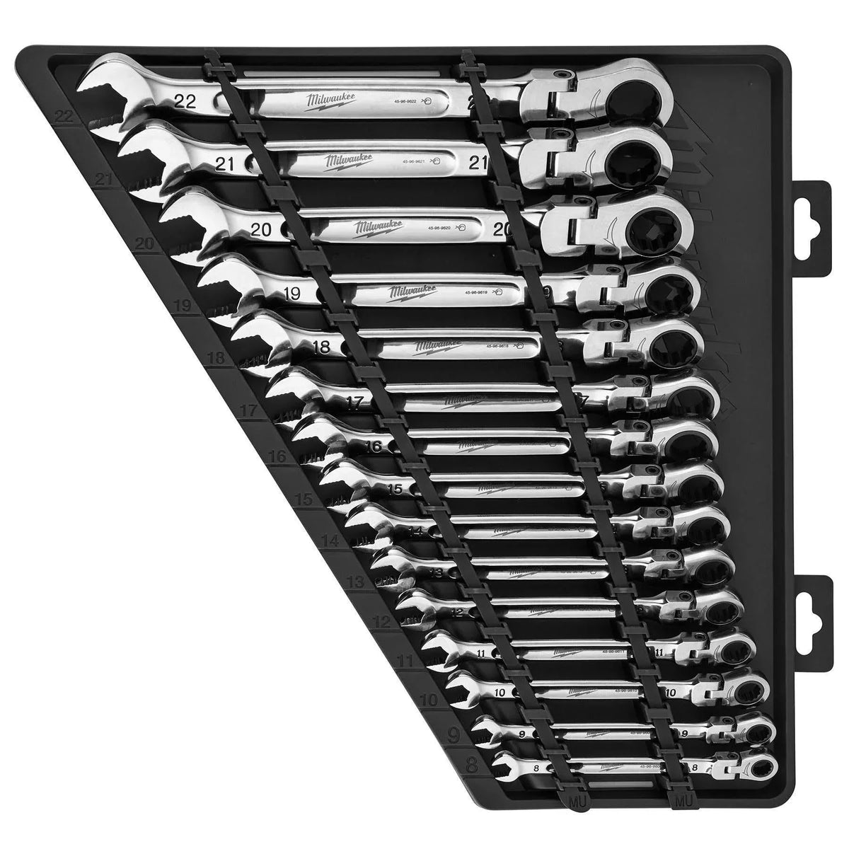 48-22-9513 Flex Head Ratcheting Metric Combination Wrench Set – 15 PC - image 1
