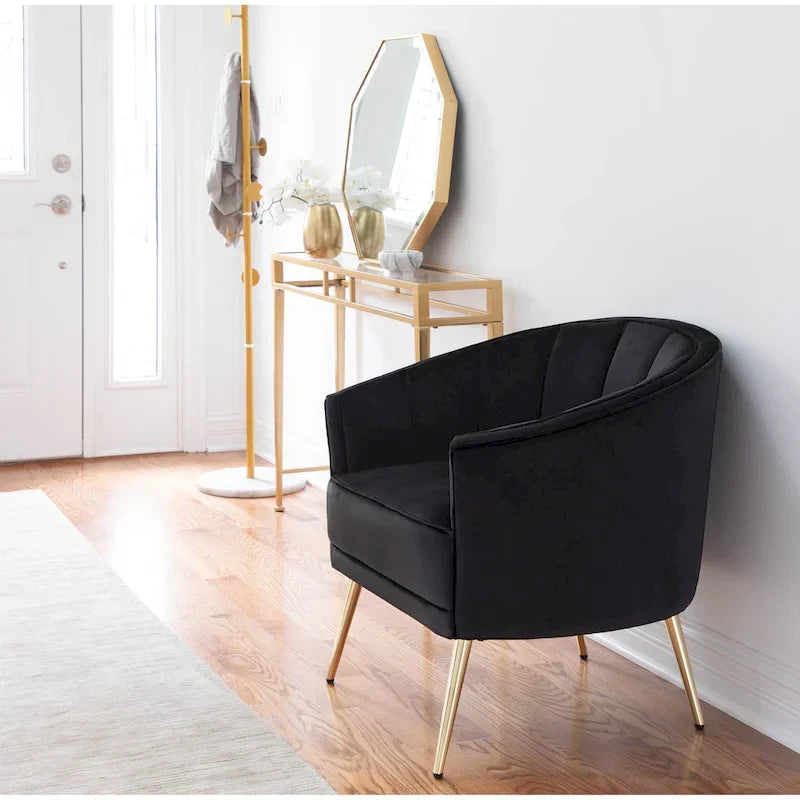 Randolf Velvet Accent Chair in Silver Orchid - image 15