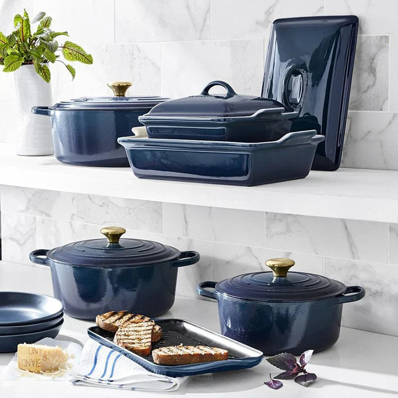 2025 20-piece Signature Cast Iron Cookware Set,10.25′′ Skillet,1.75-quart Saucepan with Lid - image 1