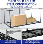 Pinypikaka 4'x8' Overhead Garage Storage Rack, 22"-40" Height Adjustable Ceiling Storage Rack 660lbs Weight Capacity - image 5