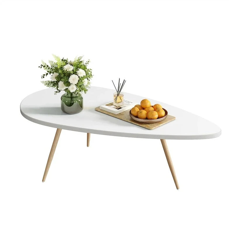 Unique Oval Coffee Table for Small Spaces - Dimensions: 22.2D x 42.5W x 17.1H - image 2