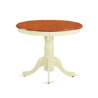 East West Furniture Antique Round Dining Table - 36x36 Inch Kitchen Table with Pedestal Base (Multiple Finish Options) - image 3