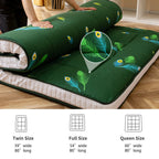 Extra Thick Futon Floor Mattress, Padded Japanese Folding Roll Up Mattress Sleeping Pad, Foldable Camping Portable Mattress Shikibuton - image 4