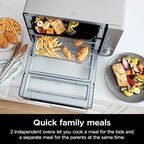 Ninja Countertop Oven Double Stack XL & Air Fryer with Pro Cook System, 12 in 1, Flexdoor, FlavorSeal, SMART FINISH with DualZone Technology, Air Fryer, Bake, Broil, Reheat, Stainless Steel, DCT651 - image 7