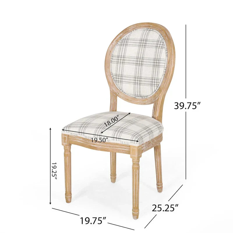 Set of 2 Phinnaeus French Country Fabric Dining Chairs by Christopher Knight Home - image 15