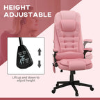 HOMCOM High Back Massage Office Chair with 6 Vibration Points and Heated Recline - PU Leather Computer Chair - image 5