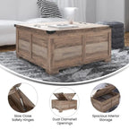 Contemporary Farmhouse Coffee Table Featuring Concealed Storage - image 28