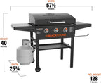 28 Inch Blackstone Griddle 2080 with Hood XL Griddle Original 3-Burner Outdoor Flat Top Grill, with Blackstone Griddle Accessories, Seasoning, and Wholesalehome Gloves and Cloth - image 4