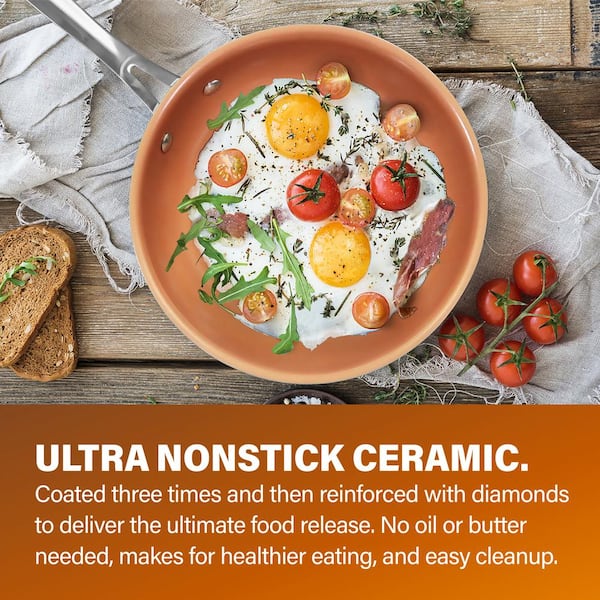 20-Piece Aluminum Ti-Ceramic Nonstick Cookware and Bakeware Set in Graphite - image 6