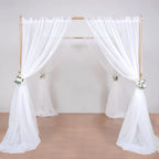 Efavormart 10ft / 4 Post Gold Metal DIY Photography Backdrop Stand, Wedding Arch Canopy Tent - image 11