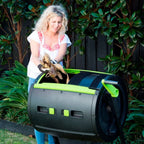 Maze 65-Gallon Compost Tumbler and Cart Set - image 2
