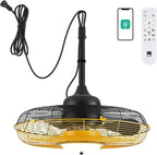21'' Outdoor Ceiling Fan with Light, Plug in Ceiling Fan with Remote, Gazebo Fans Outdoor Hanging for Patios Waterproof, Wet Rated Hanging Fan with App Control - image 1