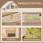 NAIZEA Tent for Camping with Pump - Air Glamping Tents, Easy Setup Blow up Tent, Waterproof Oxford Inflatable Tent, 4 - 6 Person Cabin Tent with Mesh & Chimney Window - image 11