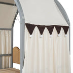 Gray Twin Bed with Arched Canopy and Trundle - image 16