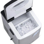 Newair Portable Ice Maker 50 lb. Daily, 12 Cubes in Under 7 Minutes - Compact Countertop Design - 3 Size Bullet Shaped Ice - for Kitchen/Office/RV/Bar - Stainless Steel - image 5
