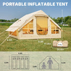 6 Person Inflatable Camping Tent with Pump - image 3